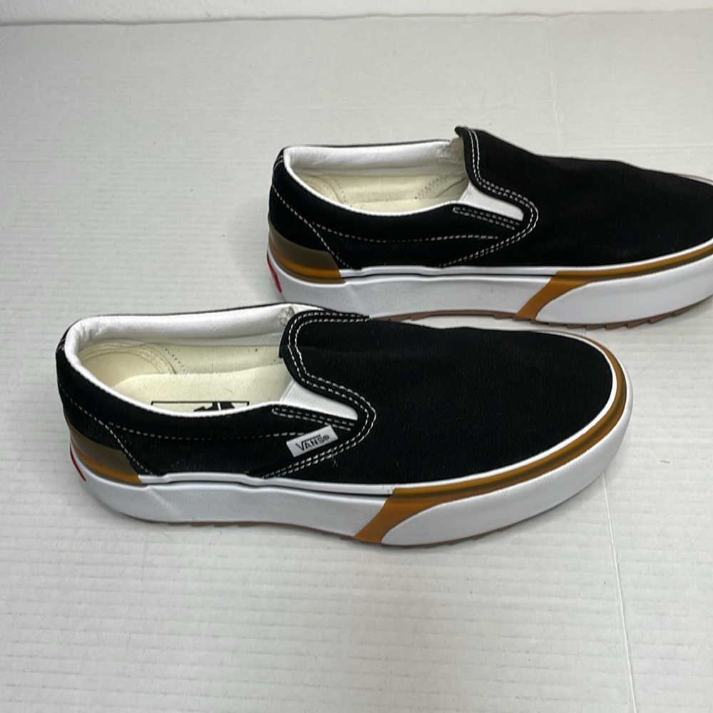 Vans Classic Slip-On Stacked Shoes Black/White/Gum